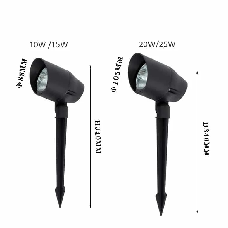 Spot LED de jardin sur piquet 10W-25W
