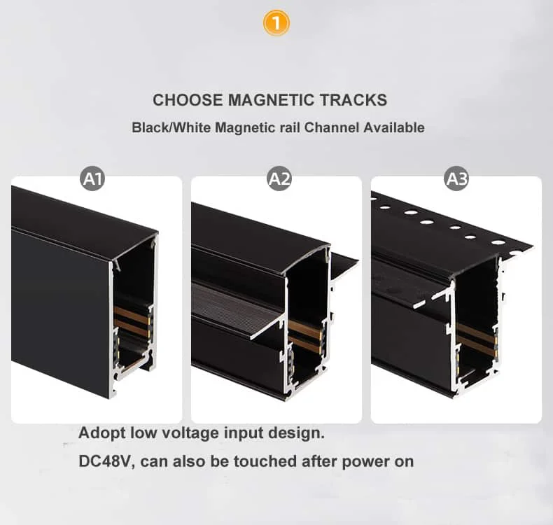 Rails magnétiques 48v