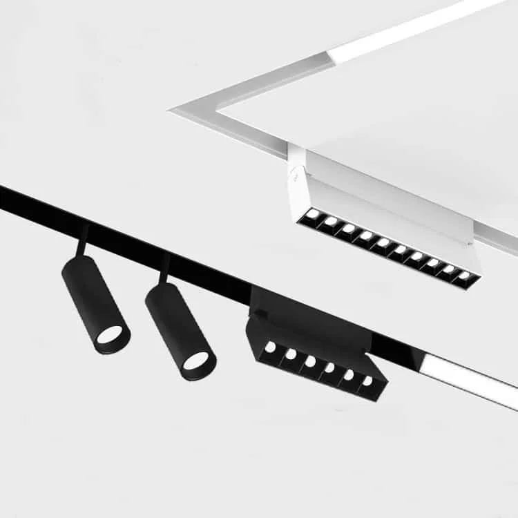 Luminaire linéaire sur rail magnétique DC48V