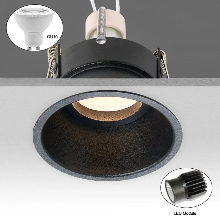Modules GU10 ou MR16 avec boîtier pour downlight