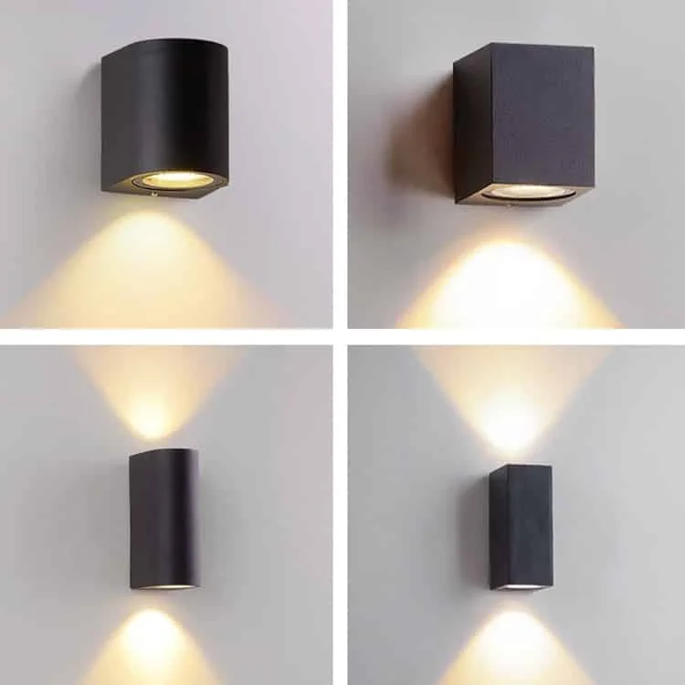 Appliques de jardin avec module COB ou lampe GU10