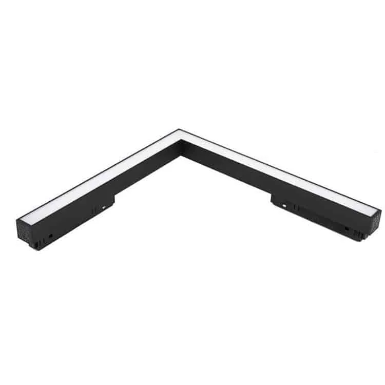 Luminaire linéaire magnétique en L