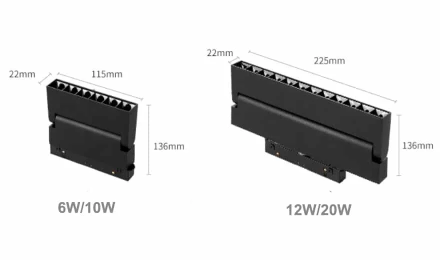 Spot magnétique pliable orientable