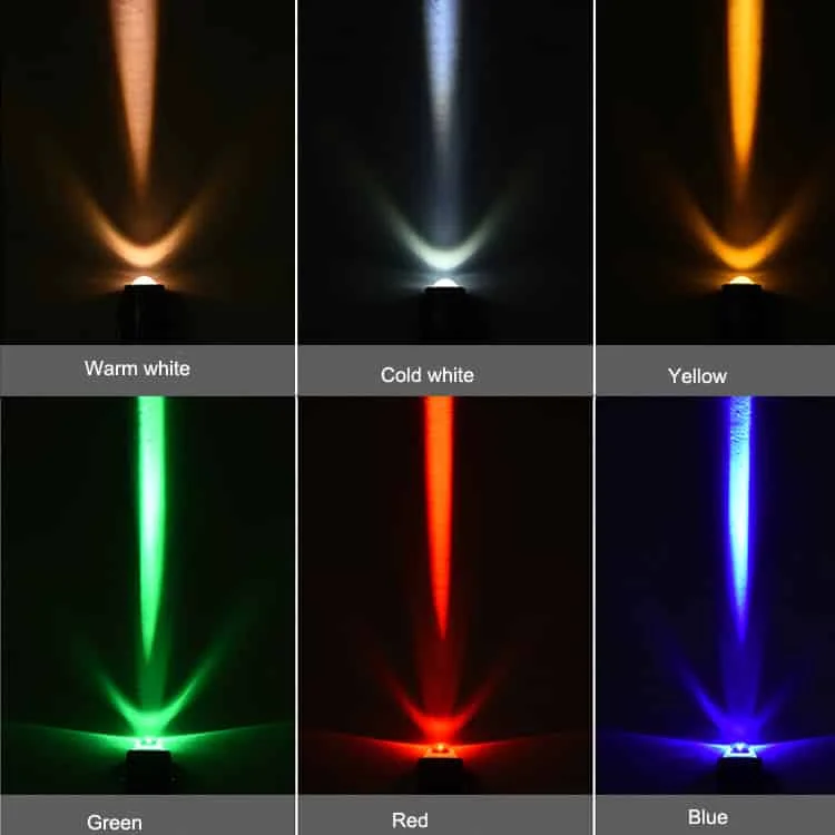 Spots à faisceau étroit avec changement de couleur