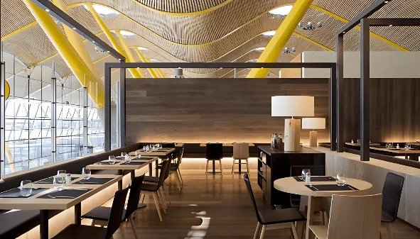 Iluminación de restaurante