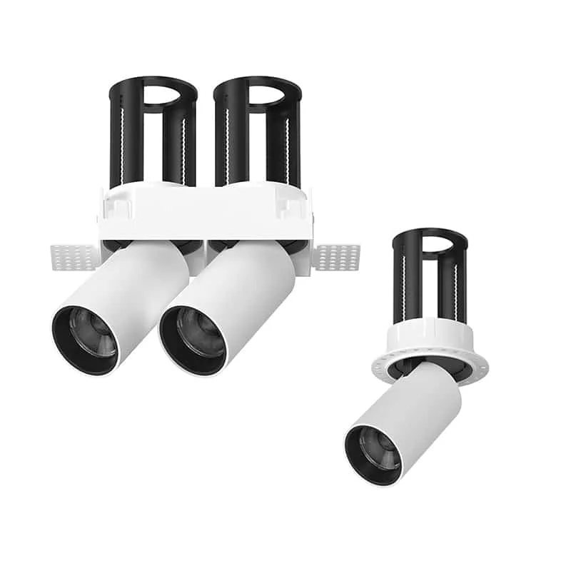 Spot extractible sans cadre | Inclinaison 90° et rotation 360°