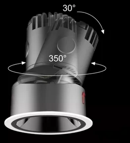 Downlight LED orientable
