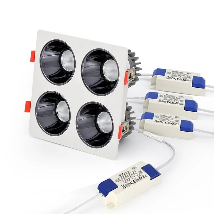 Downlights LED multiples encastrables