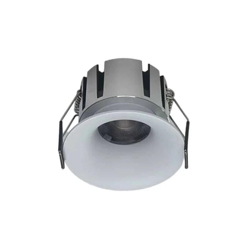 Downlight à collerette incurvée et optiques 15°/24°/36°/50°