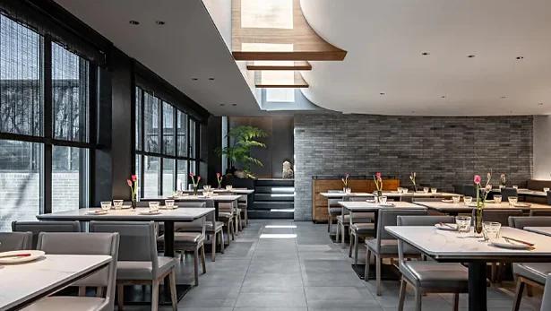 Downlight haute puissance dans un restaurant