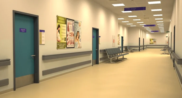 Éclairage des couloirs hospitaliers