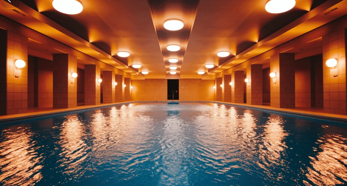 Éclairage des piscines couvertes