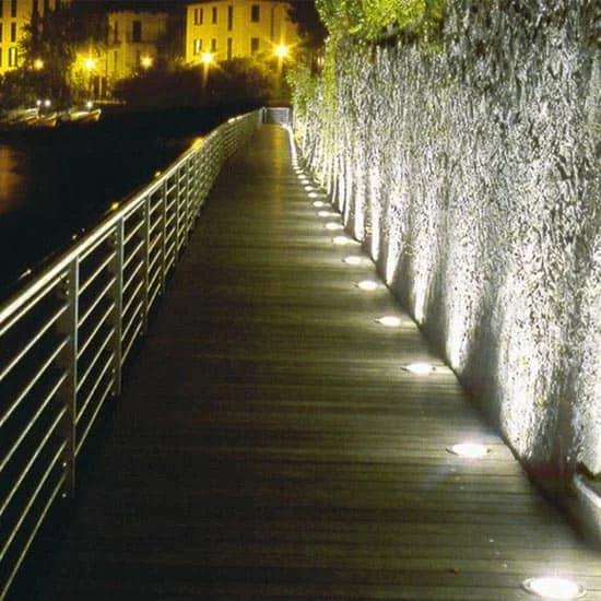 Application de luminaires encastrés au sol