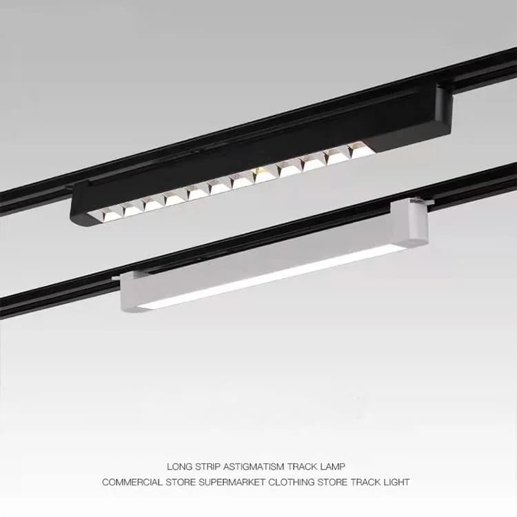 Éclairage LED linéaire sur rail