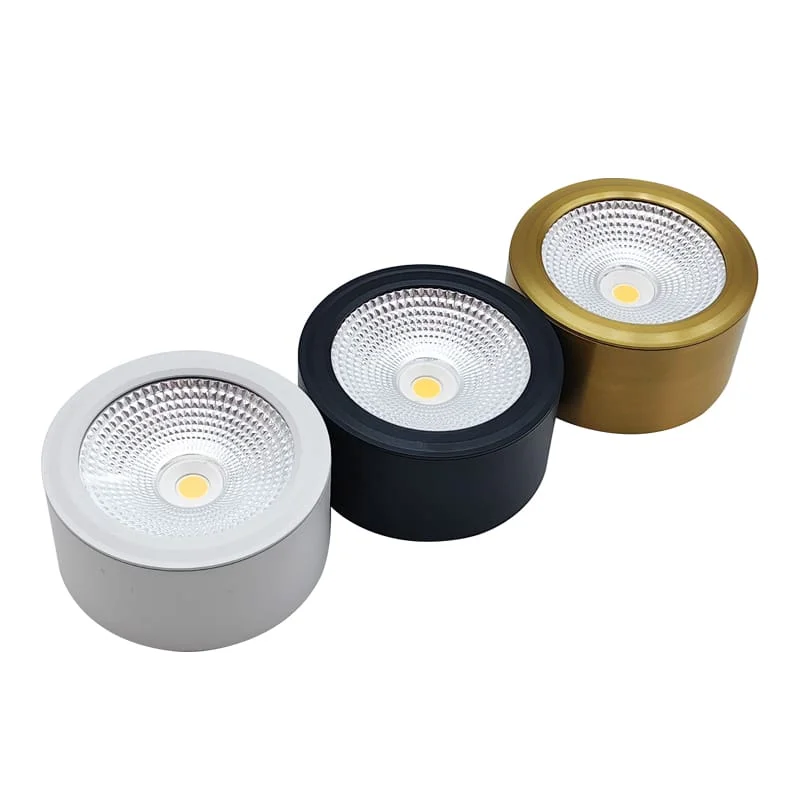Mini downlight en saillie 5W-18W en trois hauteurs