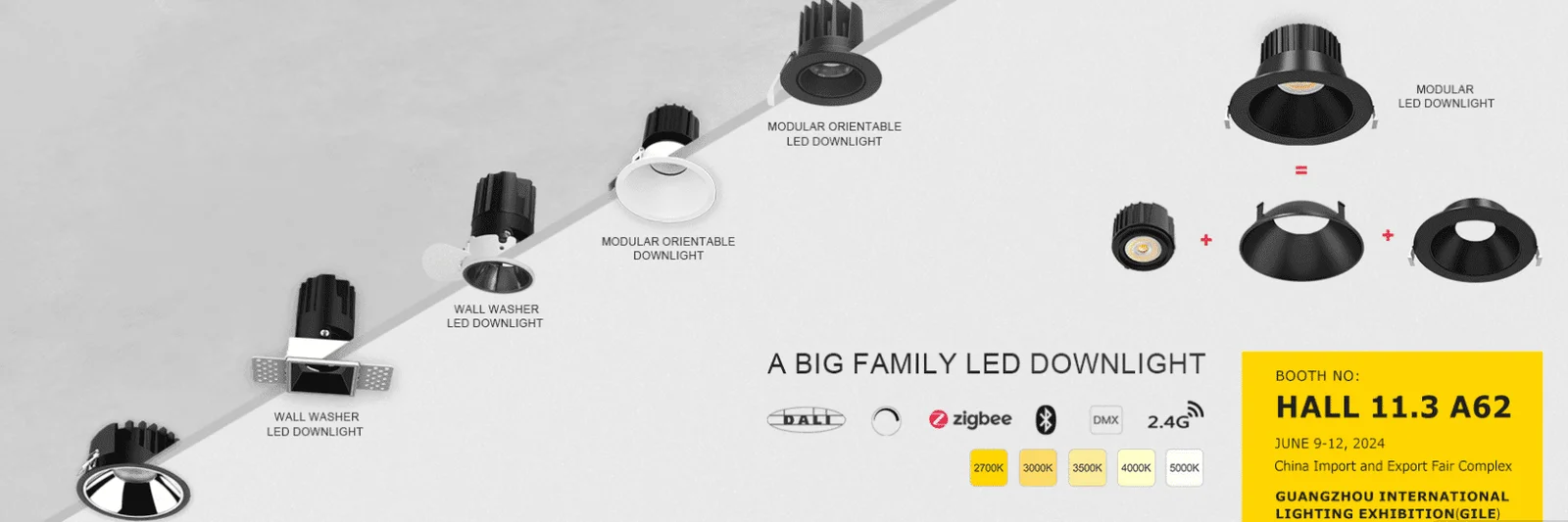 Fournisseur de downlights modulaires