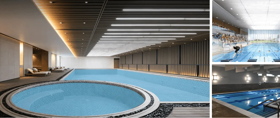 Éclairage LED des piscines