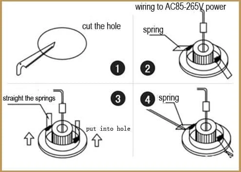 Notice d’installation du downlight encastrable orientable