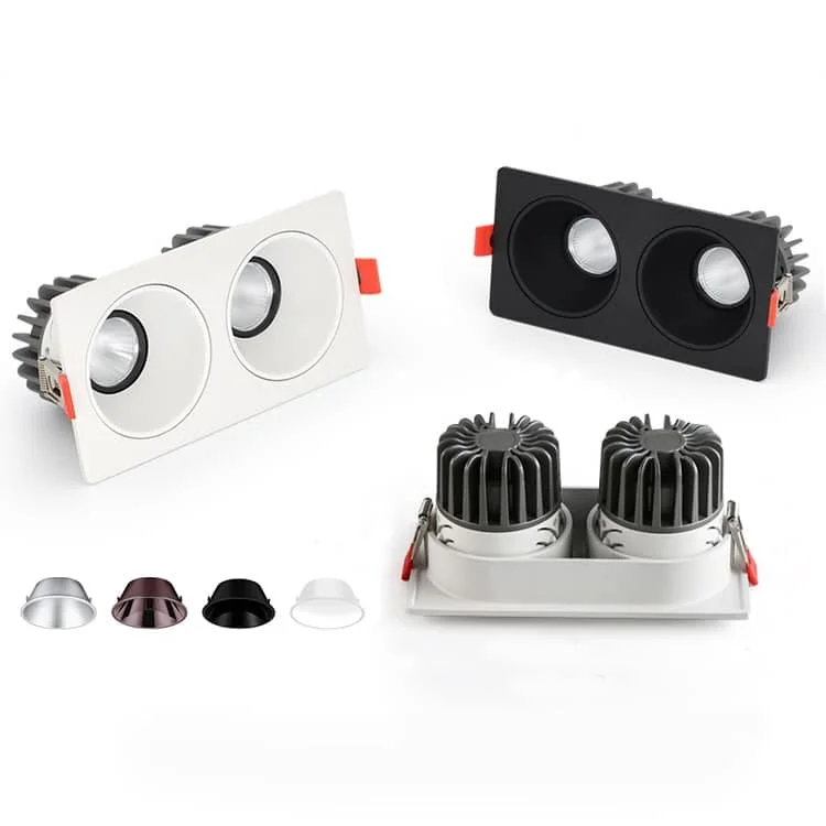 Downlight double encastrable