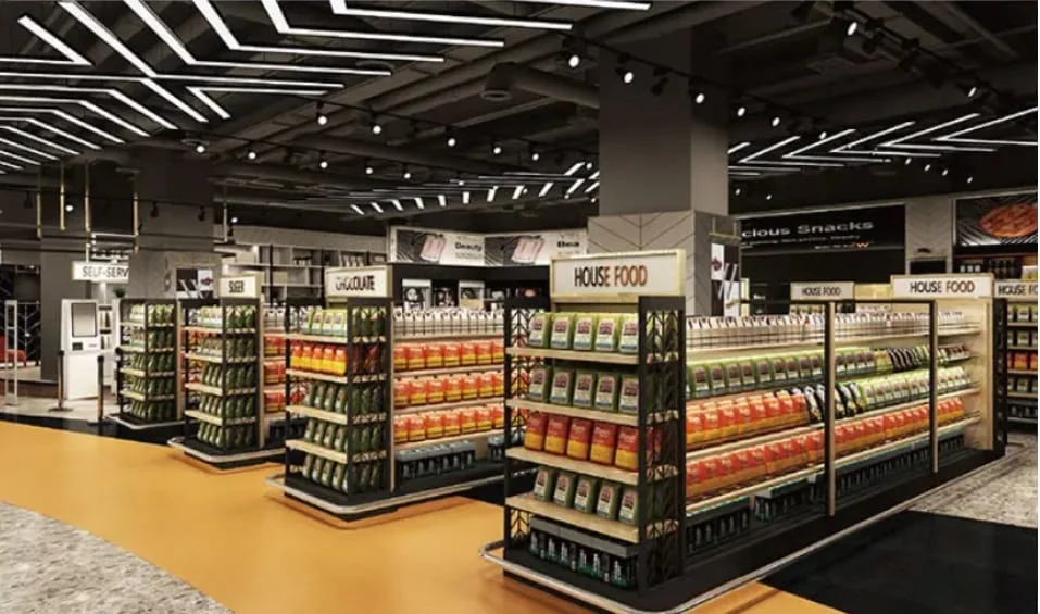 Éclairage des supermarchés : voir les produits et travailler confortablement