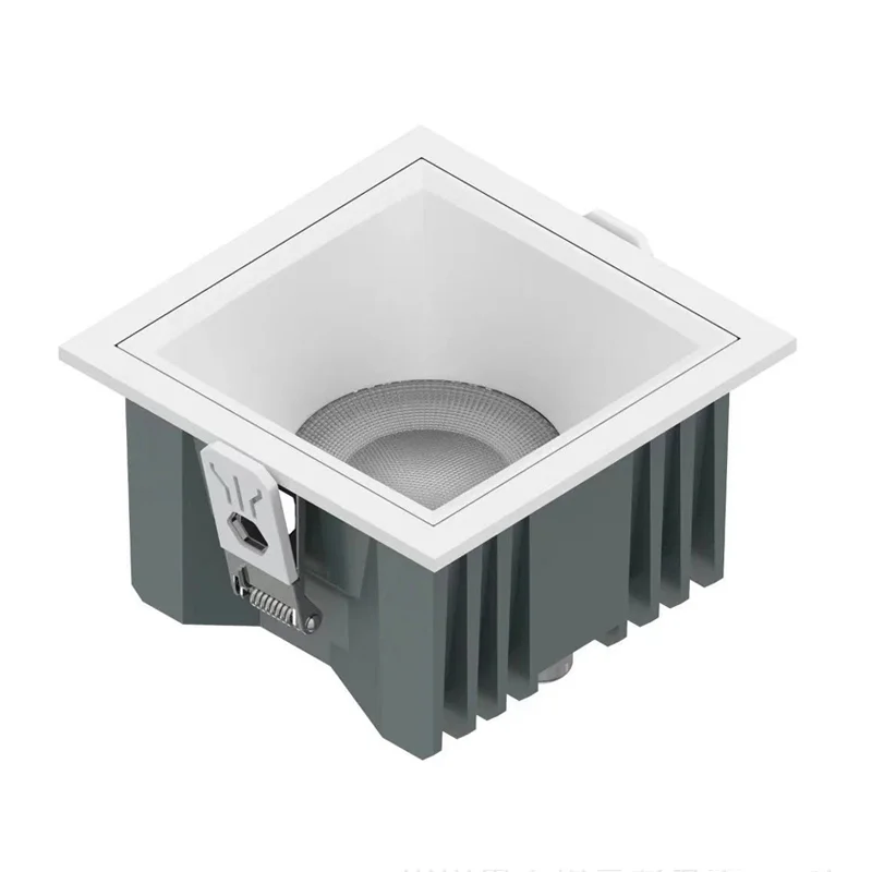 Downlight LED carré encastrable résistant à l’eau IP65