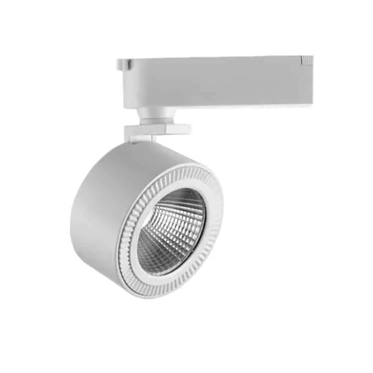 Luminaire moderne blanc sur rail