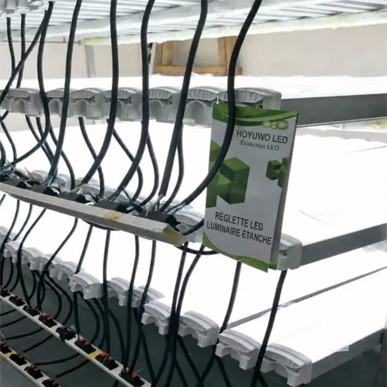 Essai de fonctionnement des réglettes LED étanches